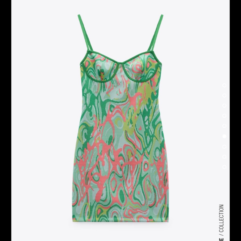 Zara Jacquard Mini Dress